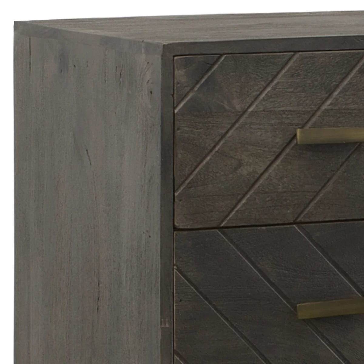 32 Inch 3 Drawer Mango Wood Dresser Chest S187730