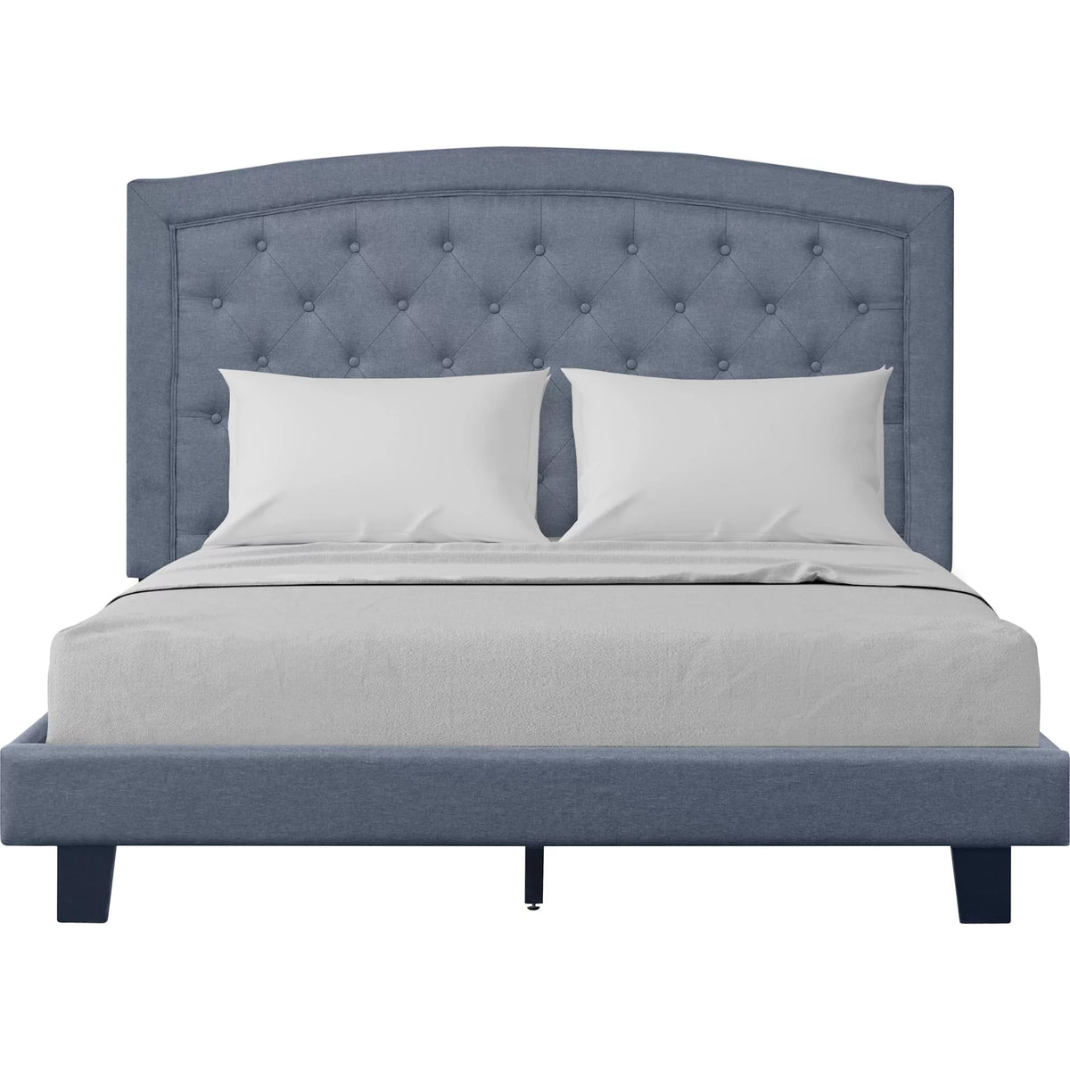King Gray Platform Bed R517