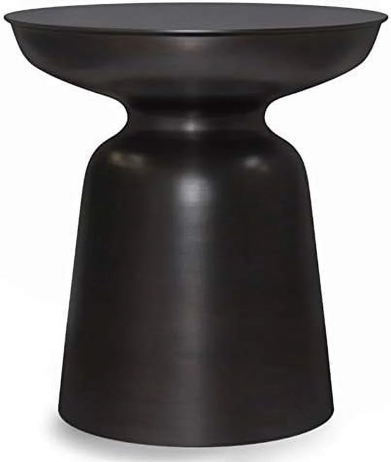 Antique Copper Metal End Table N696126