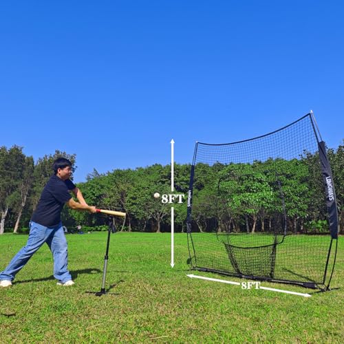 Baseball Softball Net with Steel Frame and Carry Bag F7052