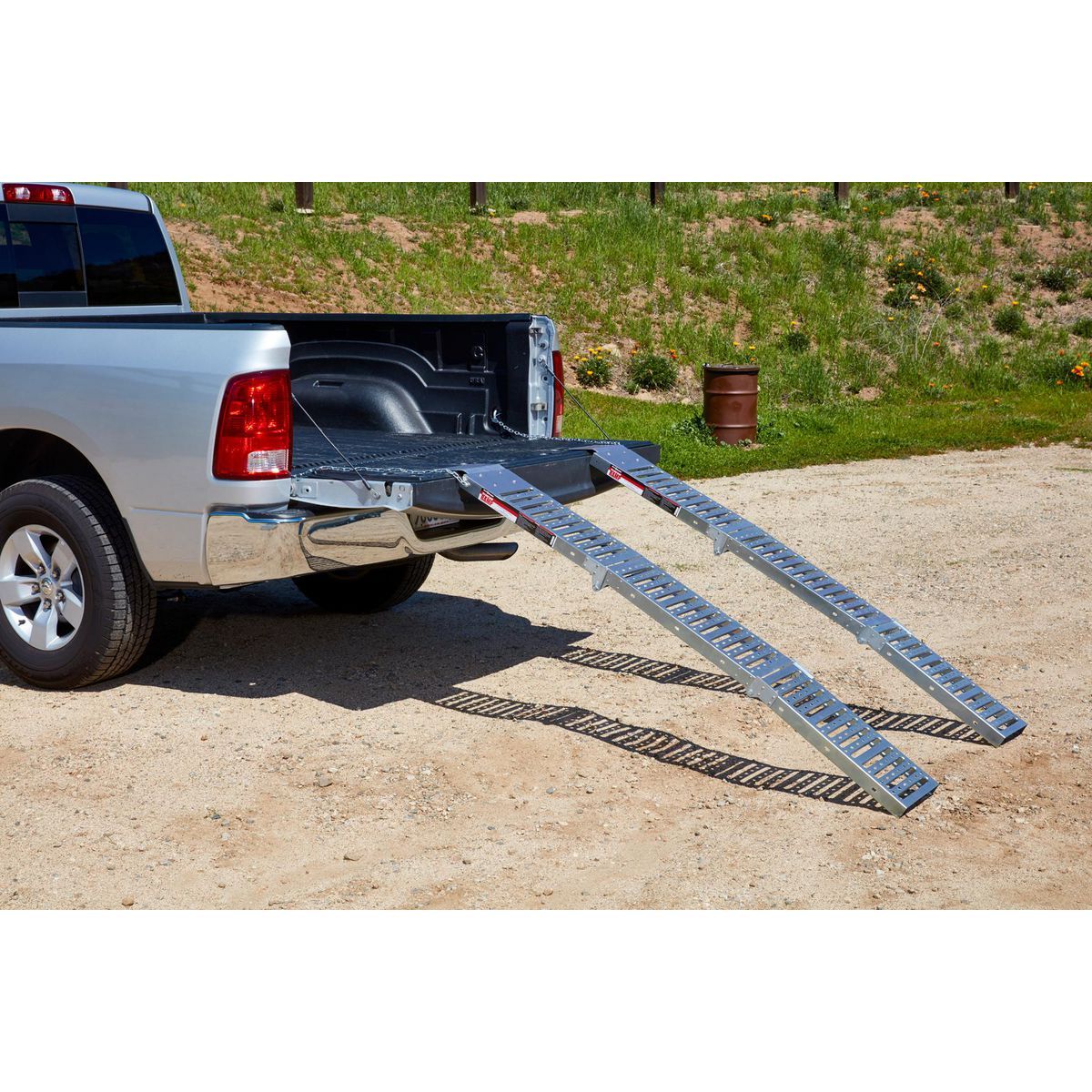 1000 lb. Capacity 9 in. x 72 in. Tri-Fold Loading Ramps, Set of Two J1424
