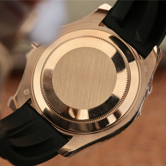 Golden Diamond Dial Rubber Strap 40mm B687
