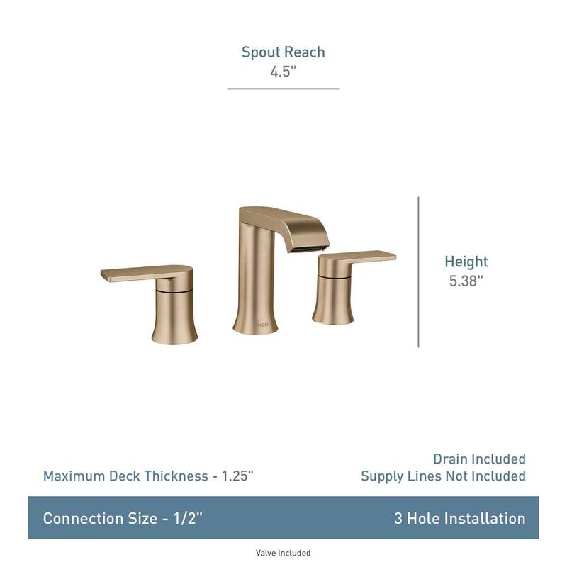 8 in. Widespread Double Handle Bathroom Faucet in Chrome M987363