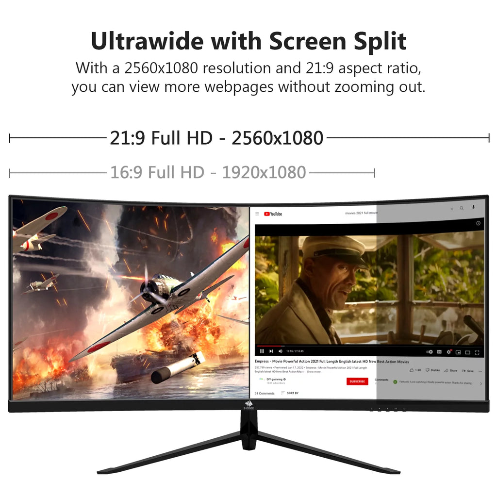 30-Inch Curved Gaming Monitor 200Hz 21:9 Ultrawide X212