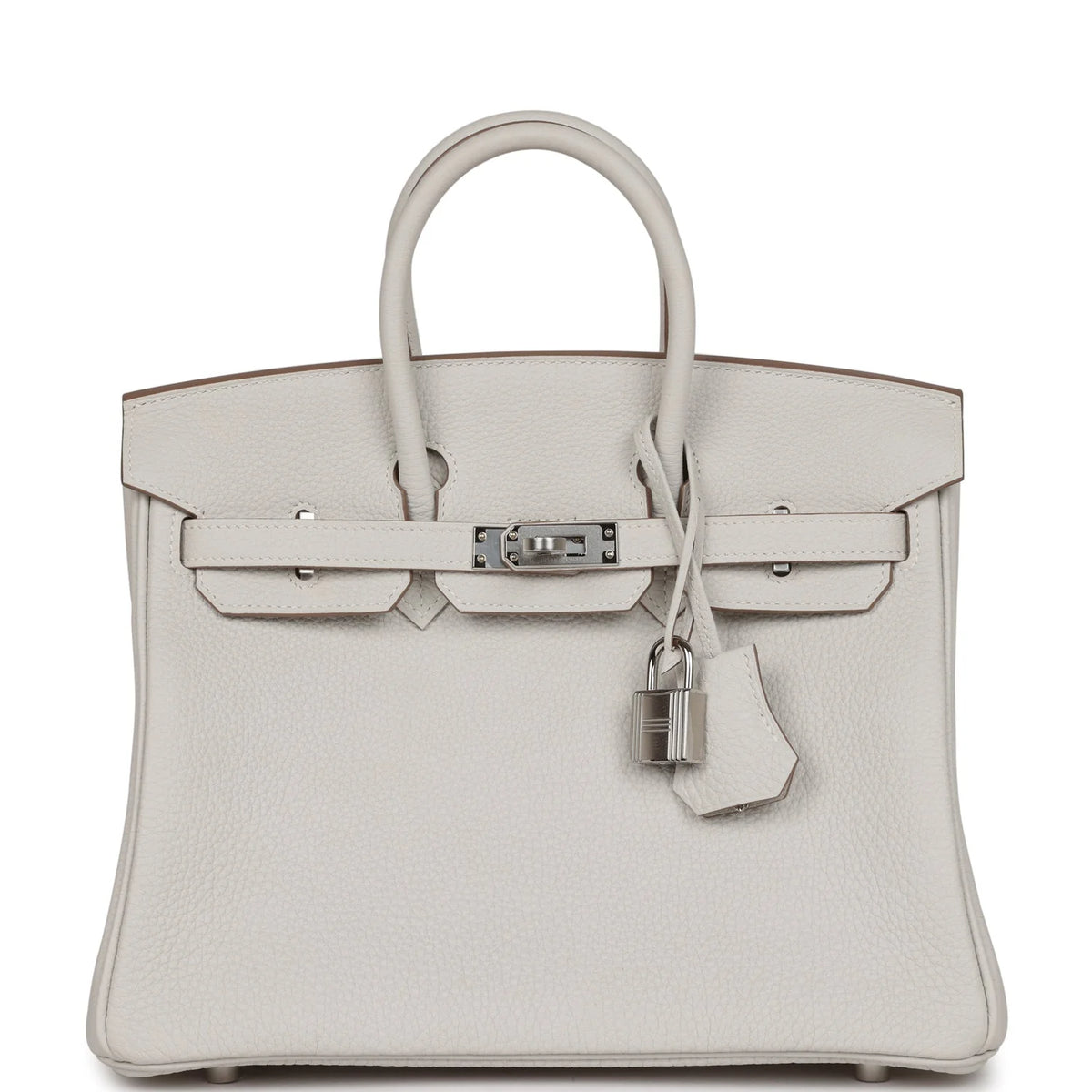 Birkin 25 Gris Pale Togo Palladium Hardware W77037
