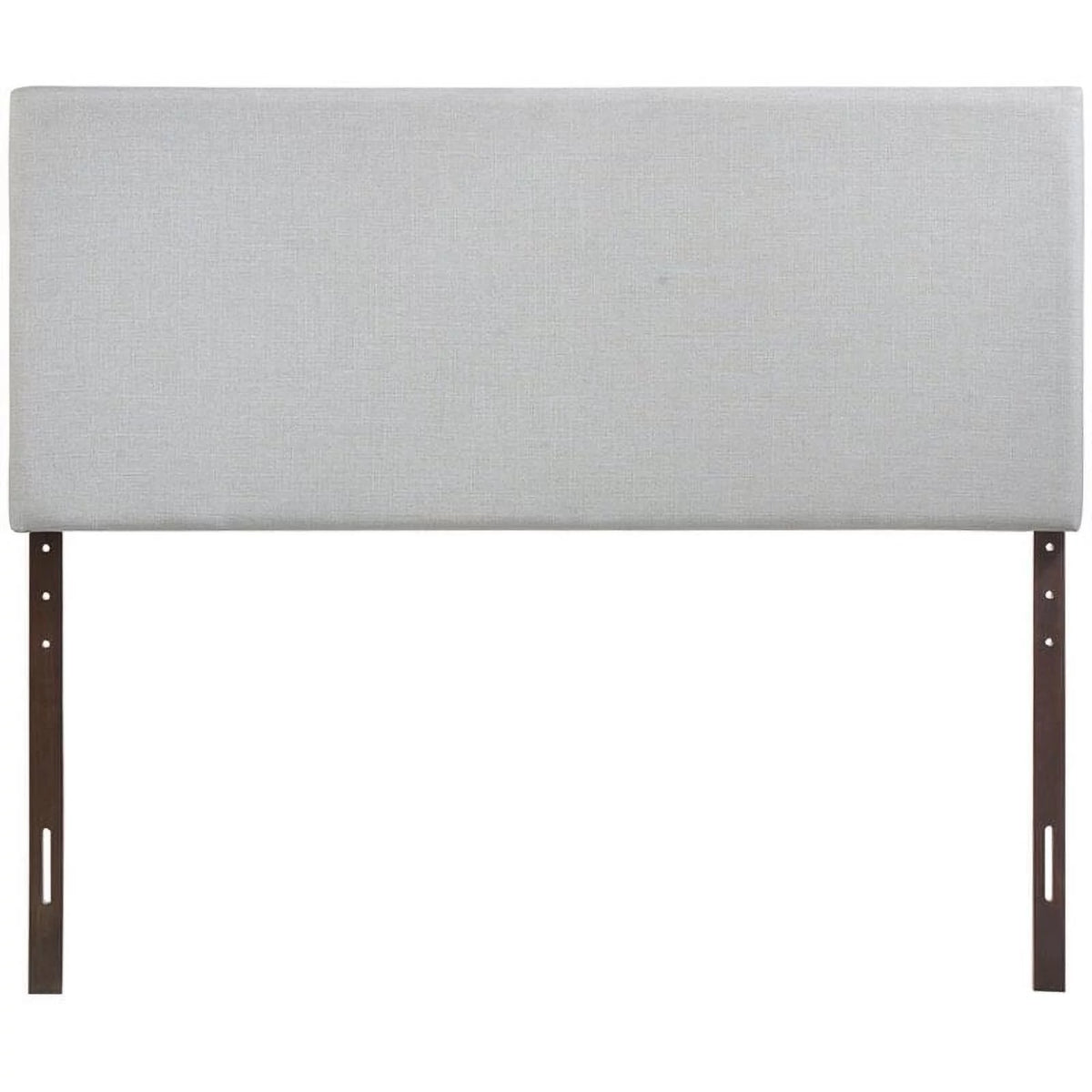 Gray Fabric Upholstered Full Panel Headboard Q335