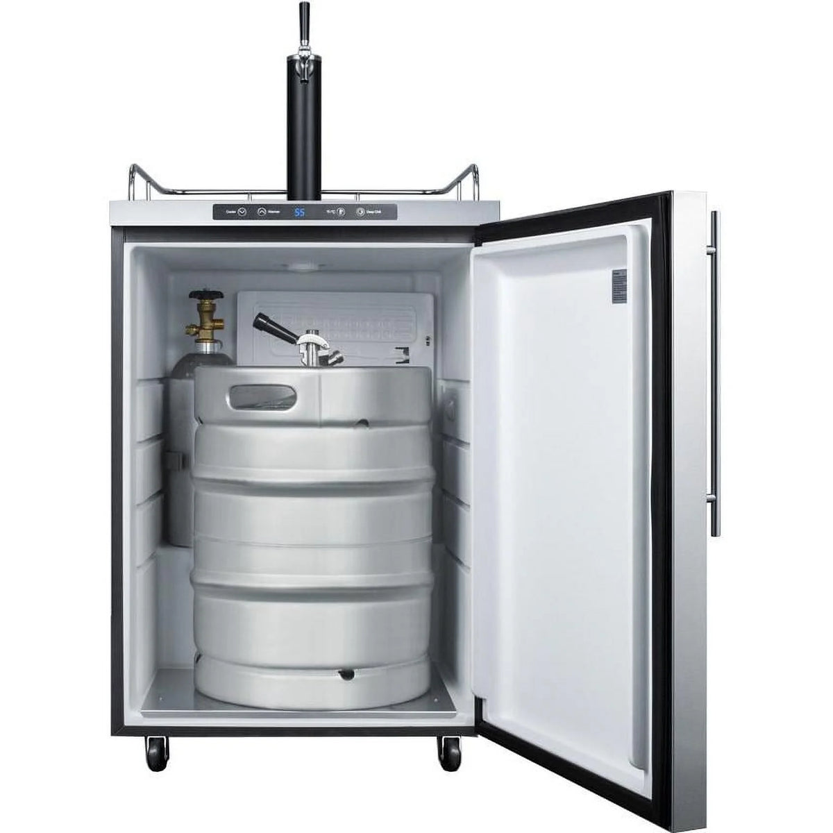 24" Stainless Steel Outdoor Beer Dispenser with Single Tap U20945