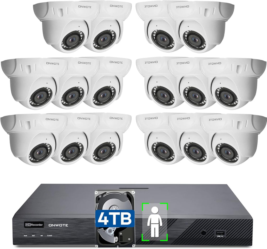4K 16 Channel PoE Security Camera System 4TB T366811