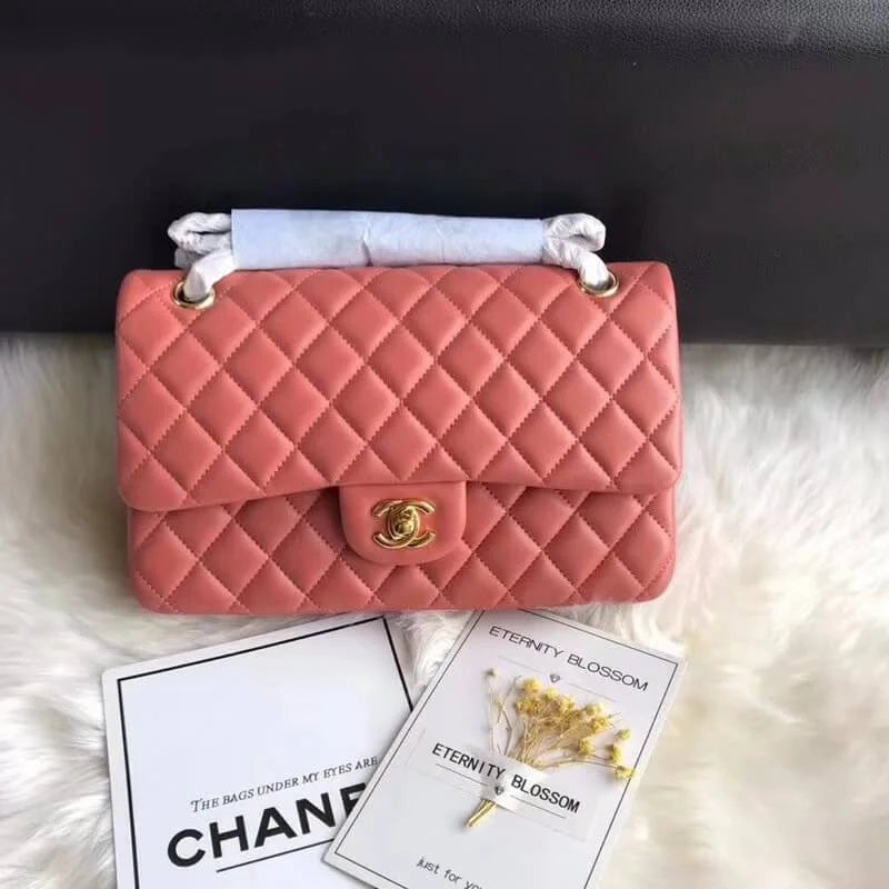 Lambskin Leather Flap Bag V41630