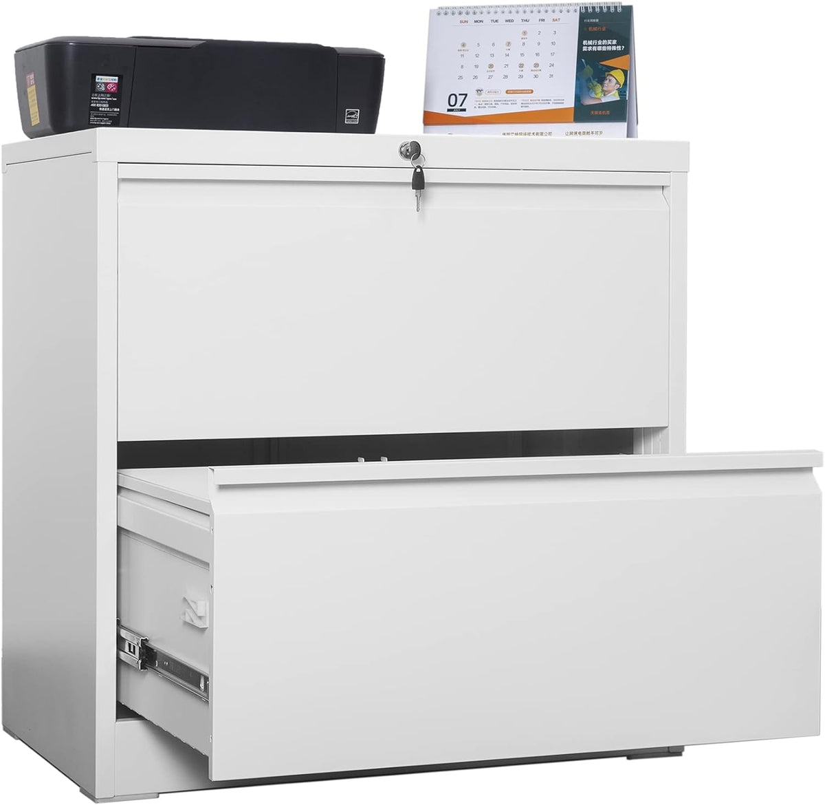 4 Drawer Steel Lateral File Cabinet with Letter/Legal A4 Size P166384