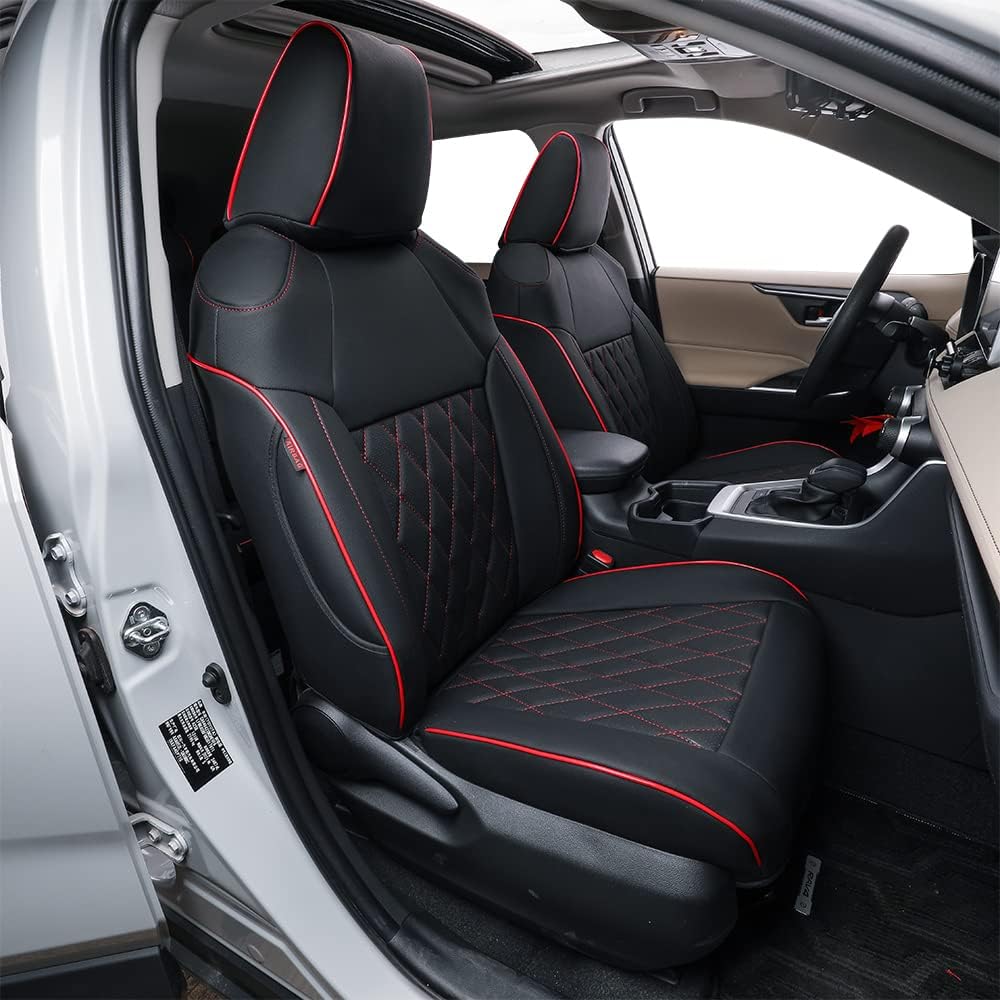 Custom Fit Full Set Car Seat Covers Leatherette Beige H97040