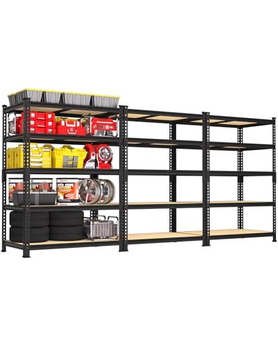 2 Pack 5 Tier Heavy Duty Adjustable Metal Storage Shelves G21276