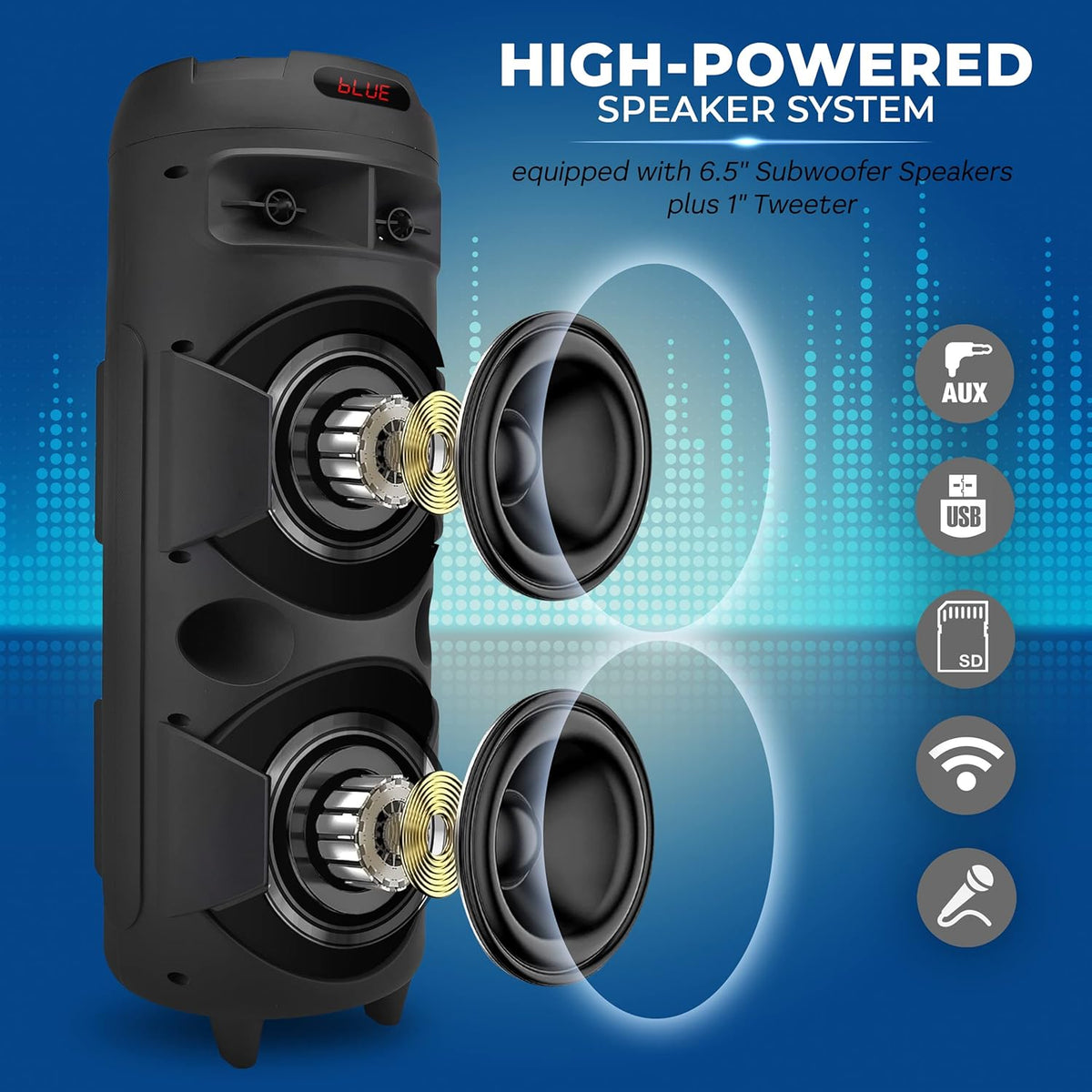 Portable Bluetooth PA Speaker H2258