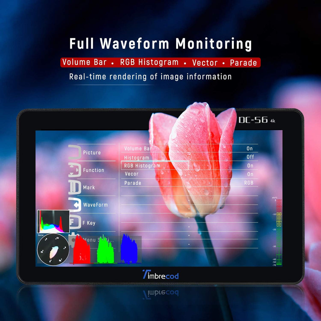 5.5 4K Camera Field Monitor with 1920x1080 HDMI Screen F493