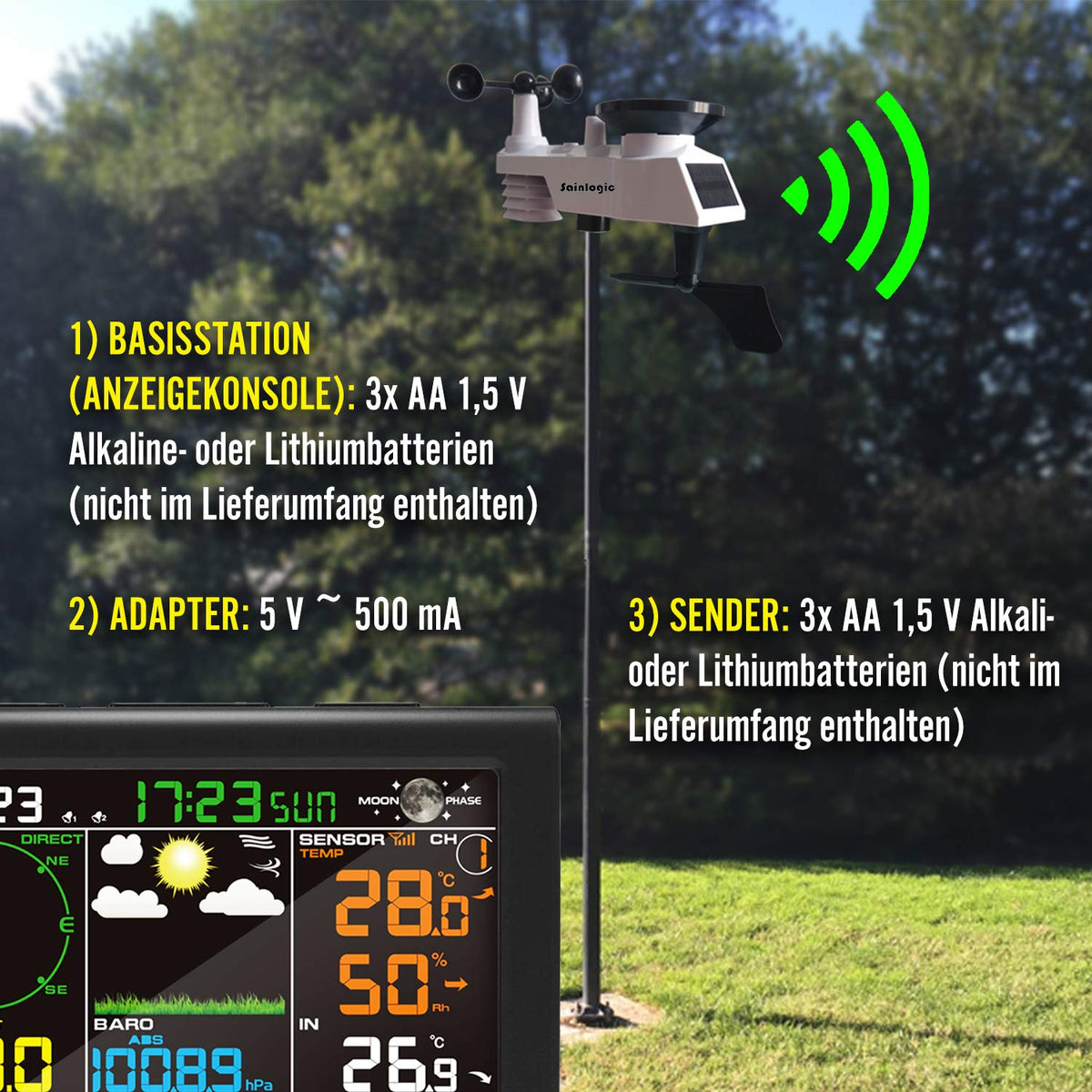 Wireless Weather Station with Outdoor Sensor Y800583
