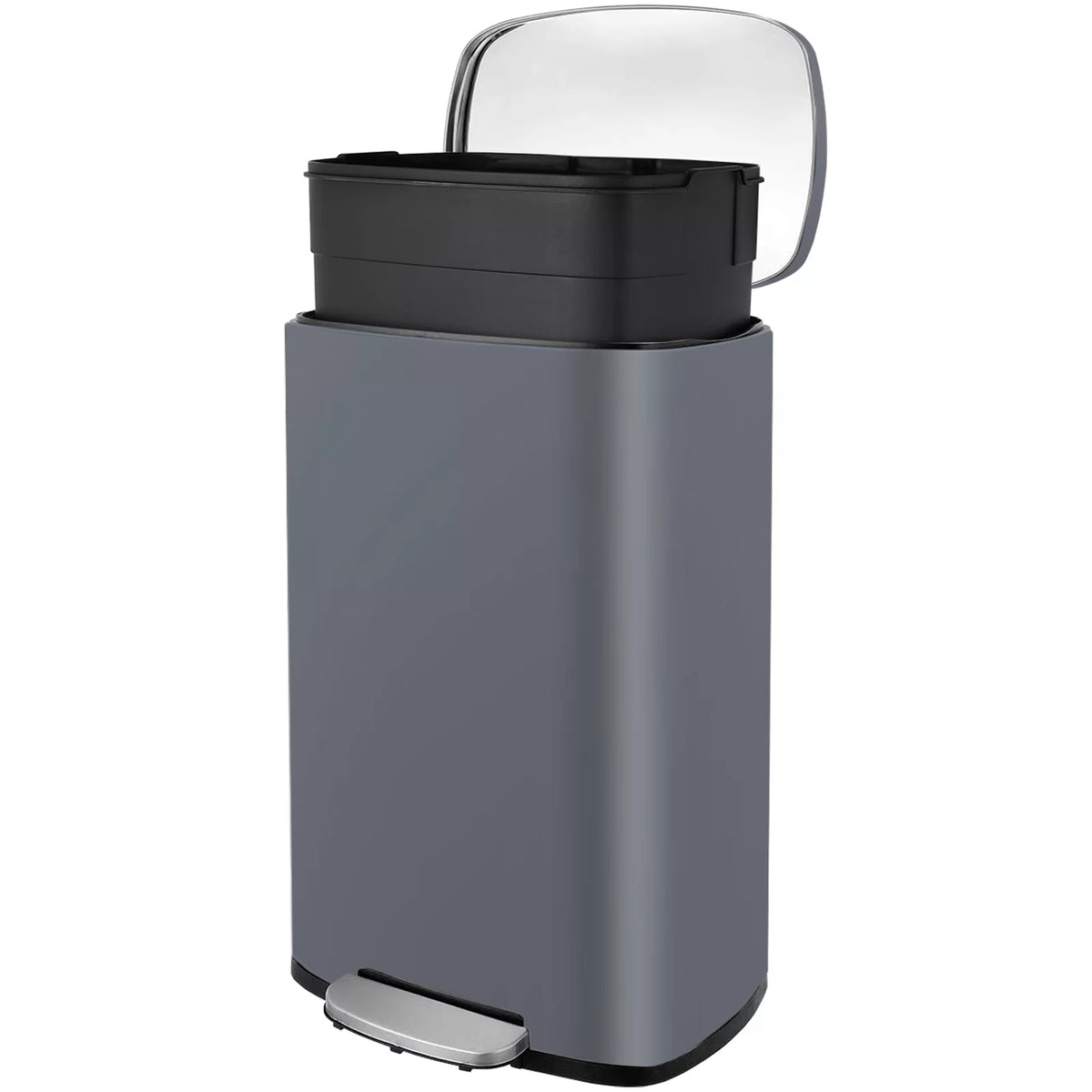 50L Stainless Steel Kitchen Step Trash Can J431042