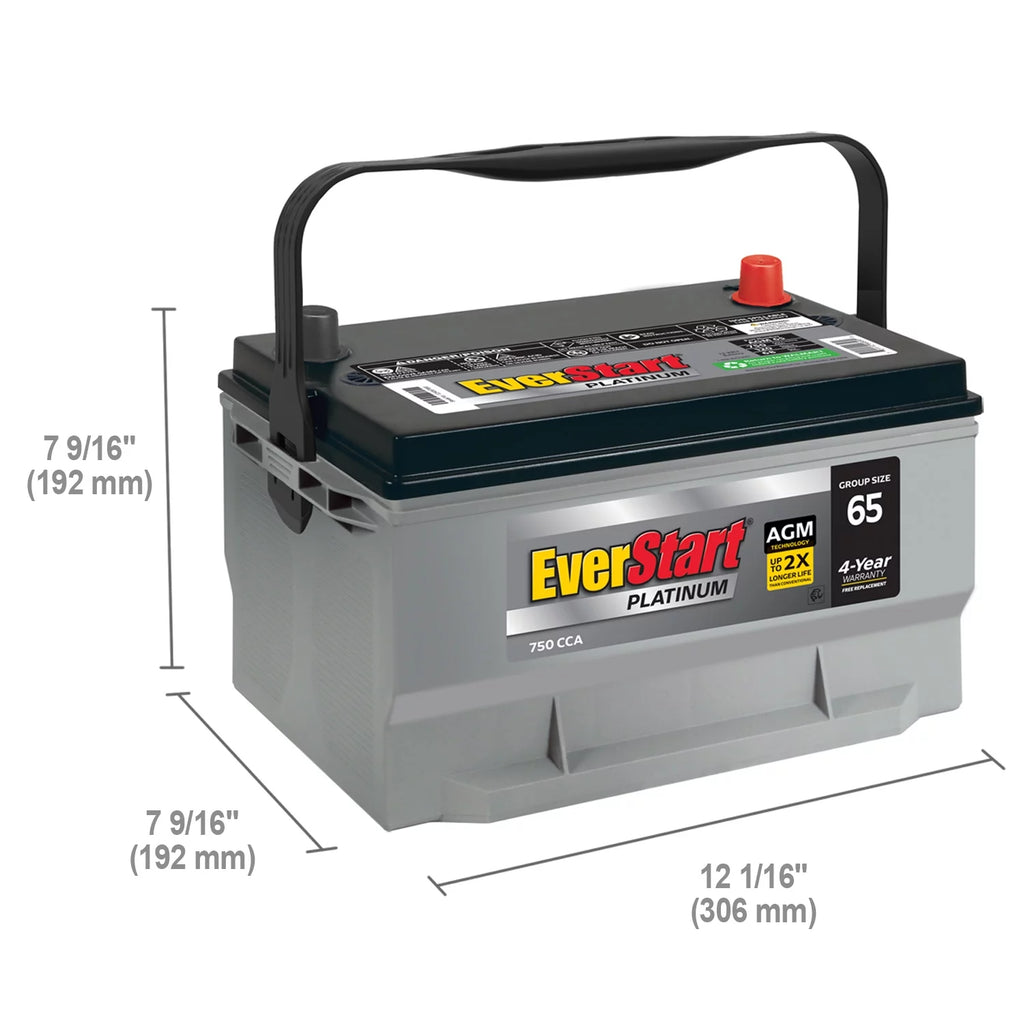 AGM Battery Group Size 65 12 Volt 750 CCA L4819