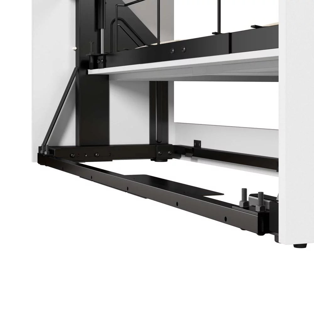 Queen Murphy Bed with Closet Organizer in White F681574