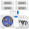 36,000 BTU 4 Zone Ceiling Cassette Ductless Air Conditioner and Heat Pump H326353