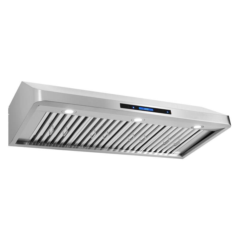 48 in. Ducted Under Cabinet Range Hood in Stainless Steel with Touchscreen Q244479