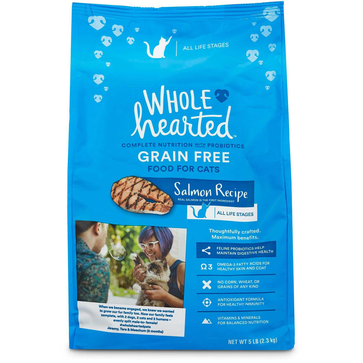 Grain Free Salmon Formula Dry Cat Food E5295