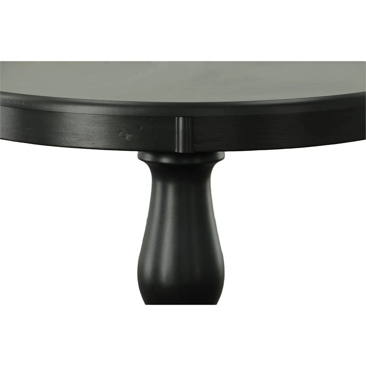 30" Round Pedestal Table in Antique Black H9560