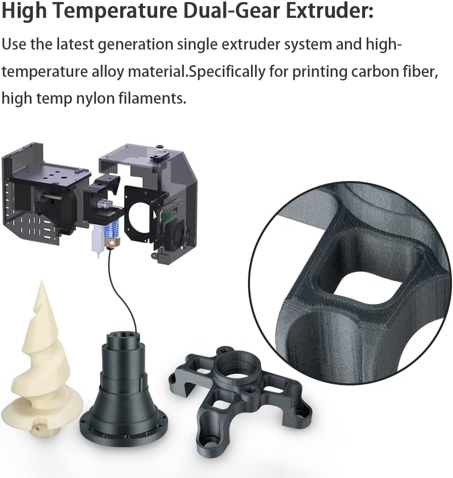 Industrial Grade 3D Printer, Automatic Leveling, 11.8x9.8x11.8 Inch O4752