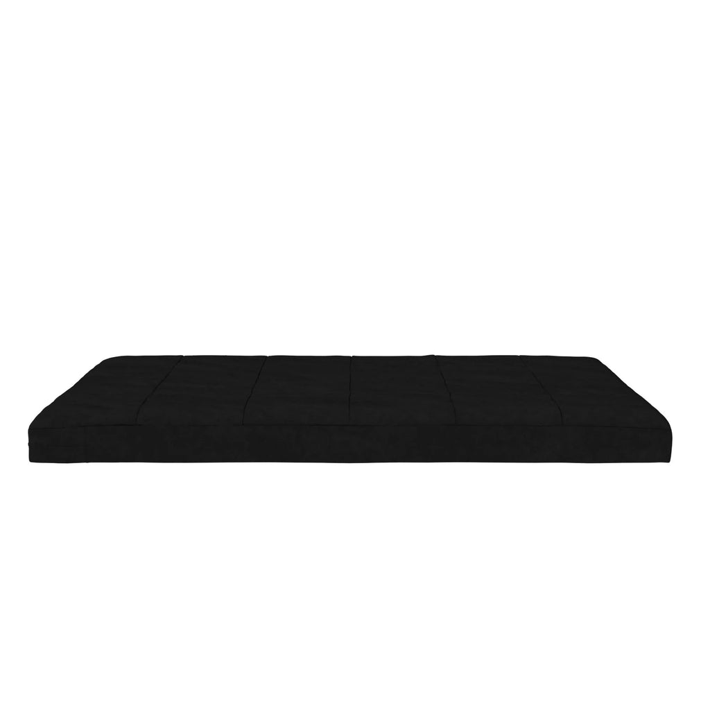 Black Full Size Quilted Microfiber Futon Mattress H9728