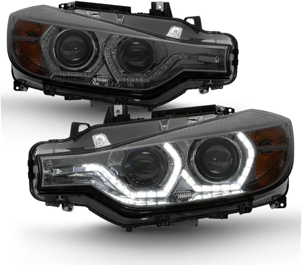 Black LED DRL Projector Headlights E781718