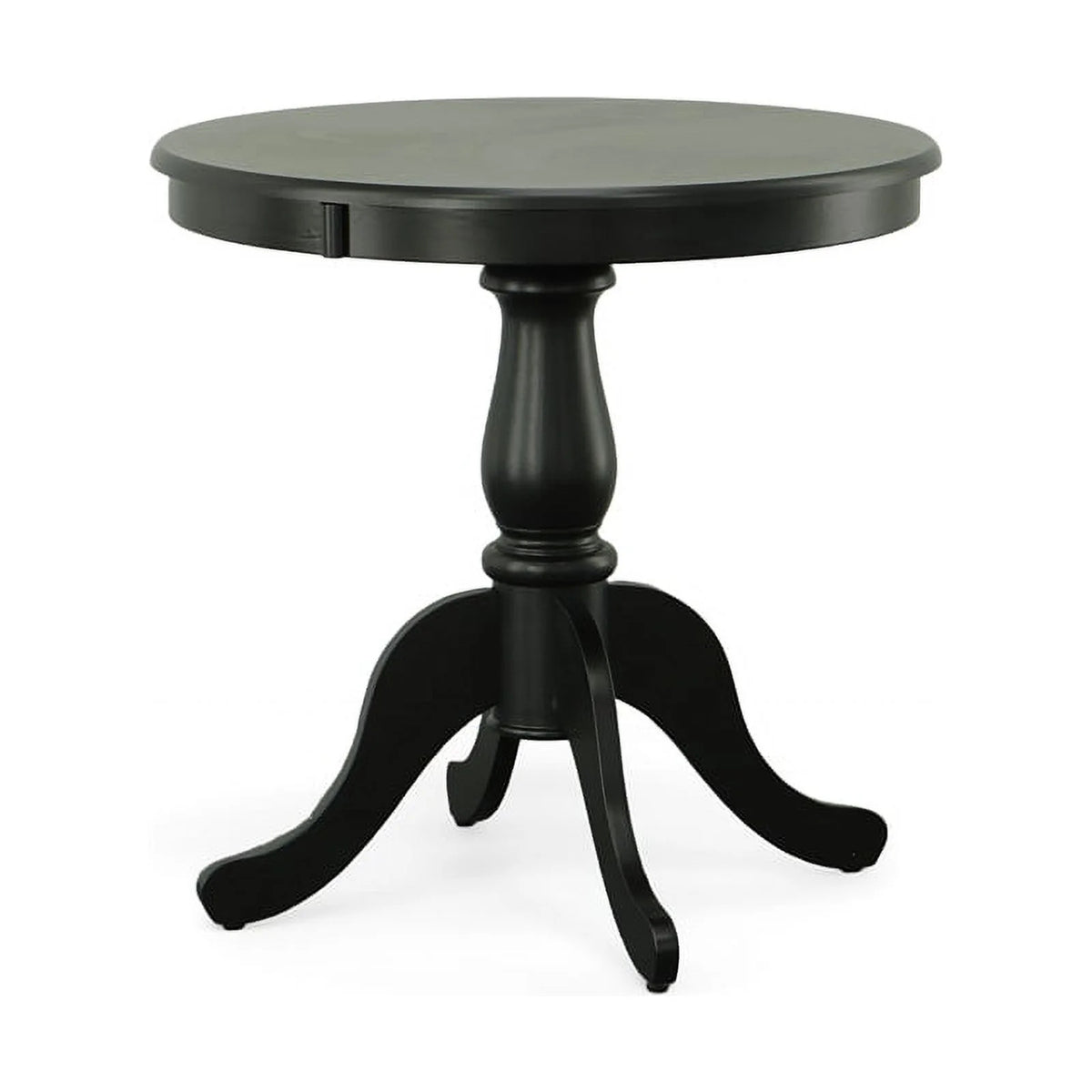 30" Round Pedestal Table in Antique Black H9560