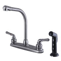 Black Stainless Centerset Kitchen Faucet N555