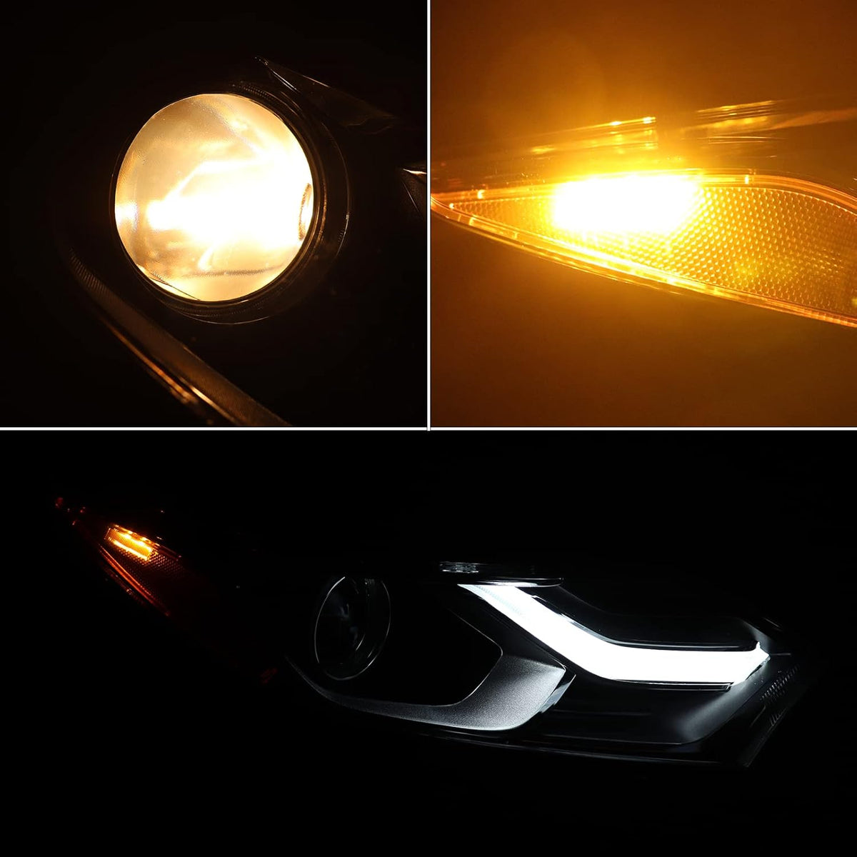 Halogen Headlights Assembly with LED DRL Side Marker Passenger Side A812466
