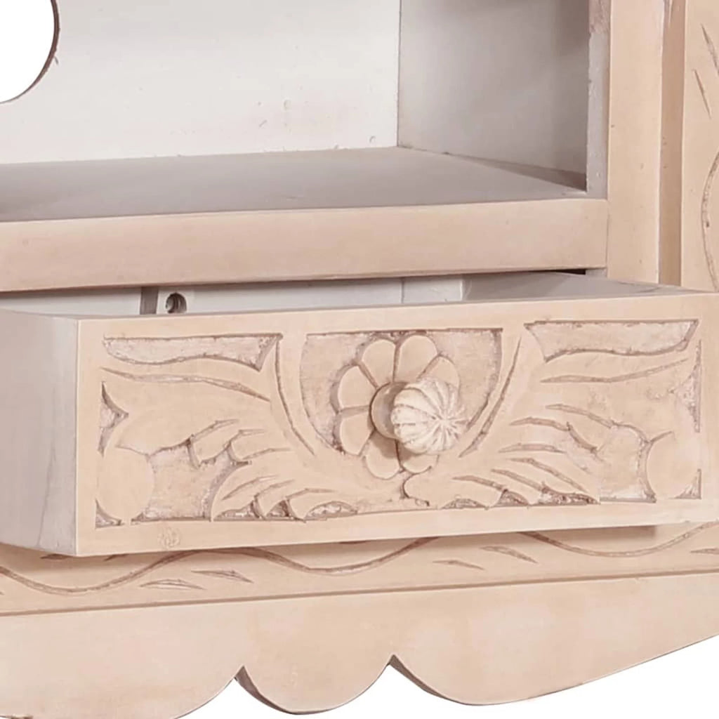 Mango Wood TV Cabinet with Storage Drawer and 2 Doors A4495