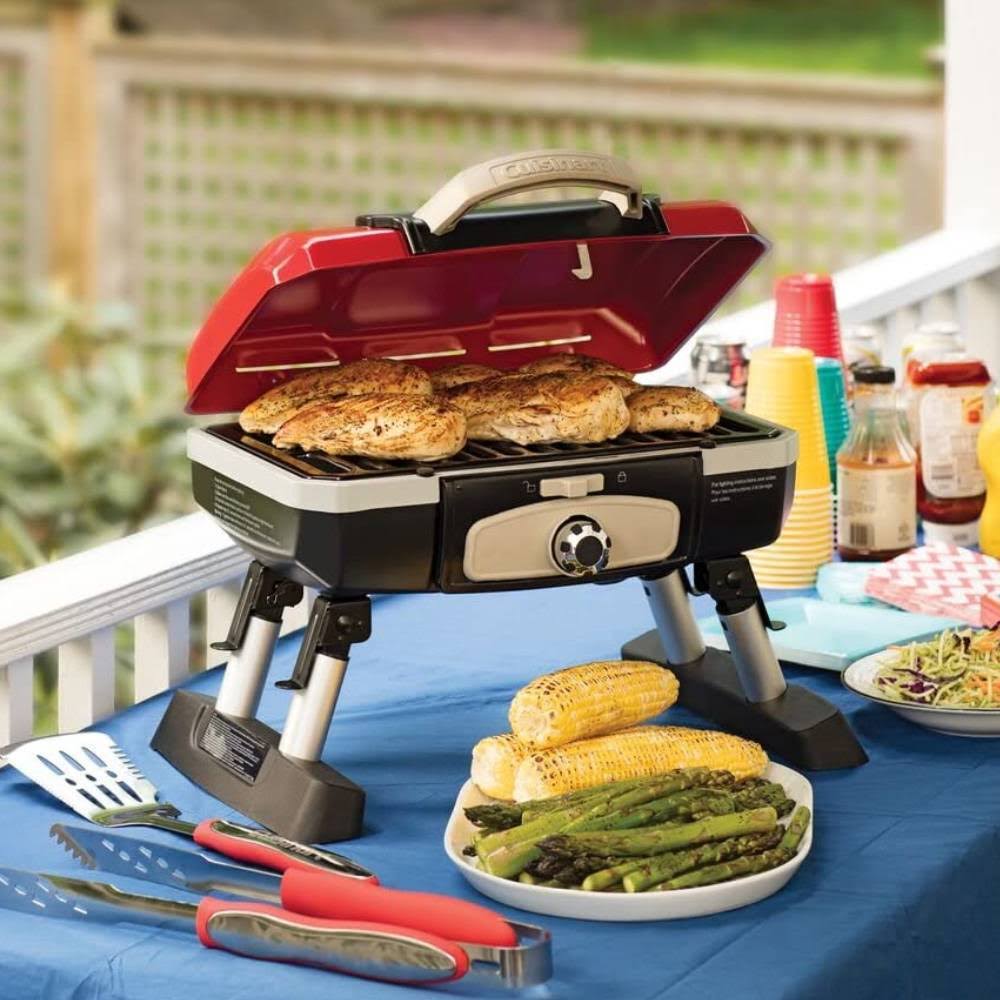 Portable Tabletop Gas Grill Red R704