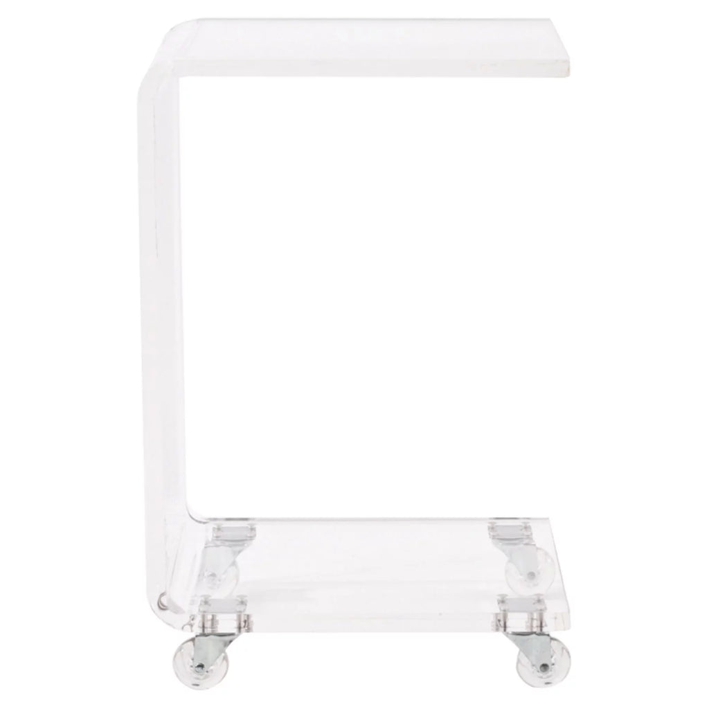 Clear Lucite and Acrylic Accent Table O4699