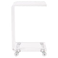 Clear Lucite and Acrylic Accent Table O4699