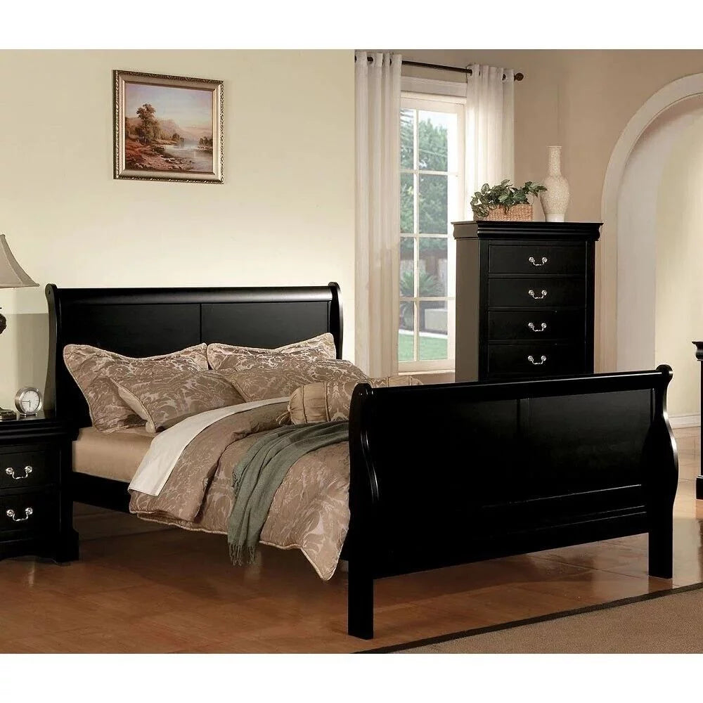Black 5pc King Bedroom Furniture Set E10131