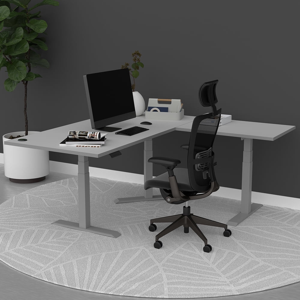 L-Shaped Electric Height Adjustable Desk 6' X 6' S5064