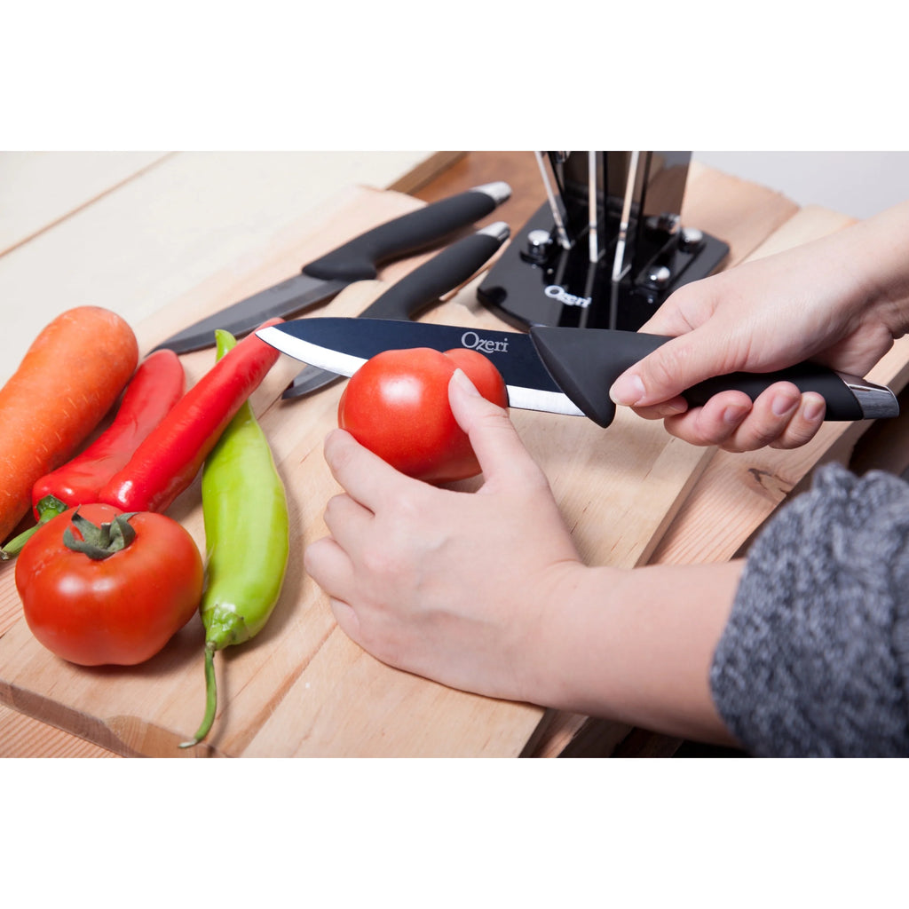 Black Ceramic 6-Piece Knife Set E98438