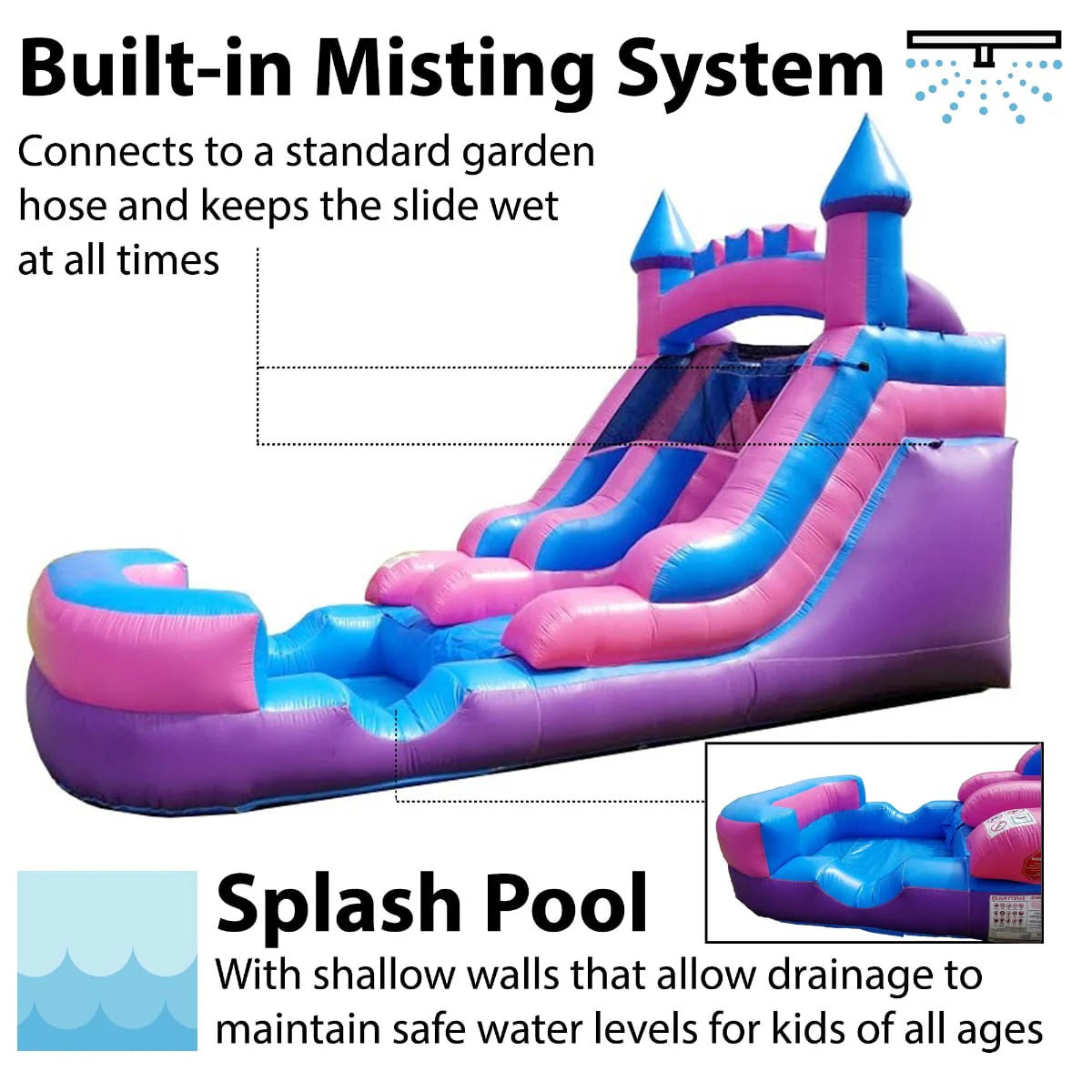 12 ft Inflatable Water Slide G474152