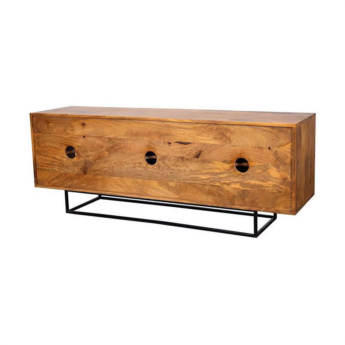 Solid Wood Laser Etched TV Stand G516800