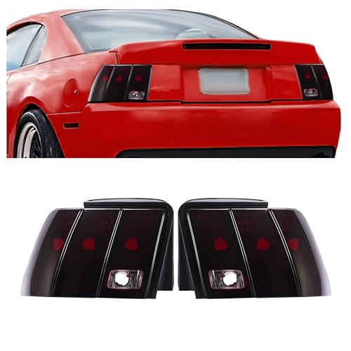 Pair Tail Lights Red Smoke Lens A57975