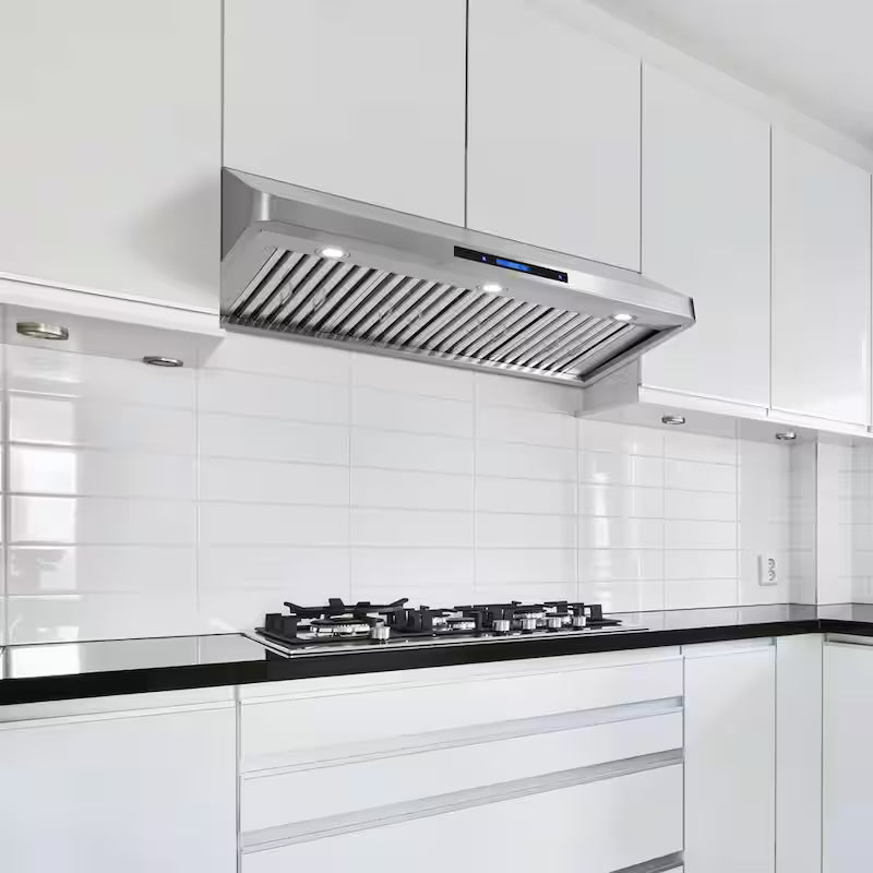 48 in. Ducted Under Cabinet Range Hood in Stainless Steel with Touchscreen Q244479