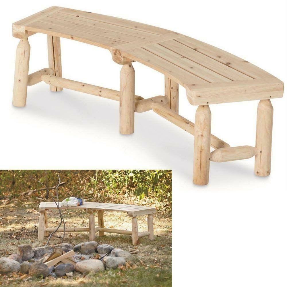 Log Fire Pit Bench G28440