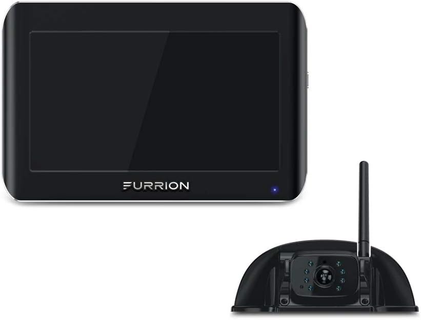 7 Inch Wireless RV Backup System with Rear Camera, Night Vision and Wide Viewing Angle, Black D379