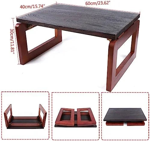 Walnut Oval Nesting Coffee Table Set of 2 with Metal Legs F591760