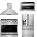 36 Gas Range, Range Hood, Refrigerator and Microwave H99745
