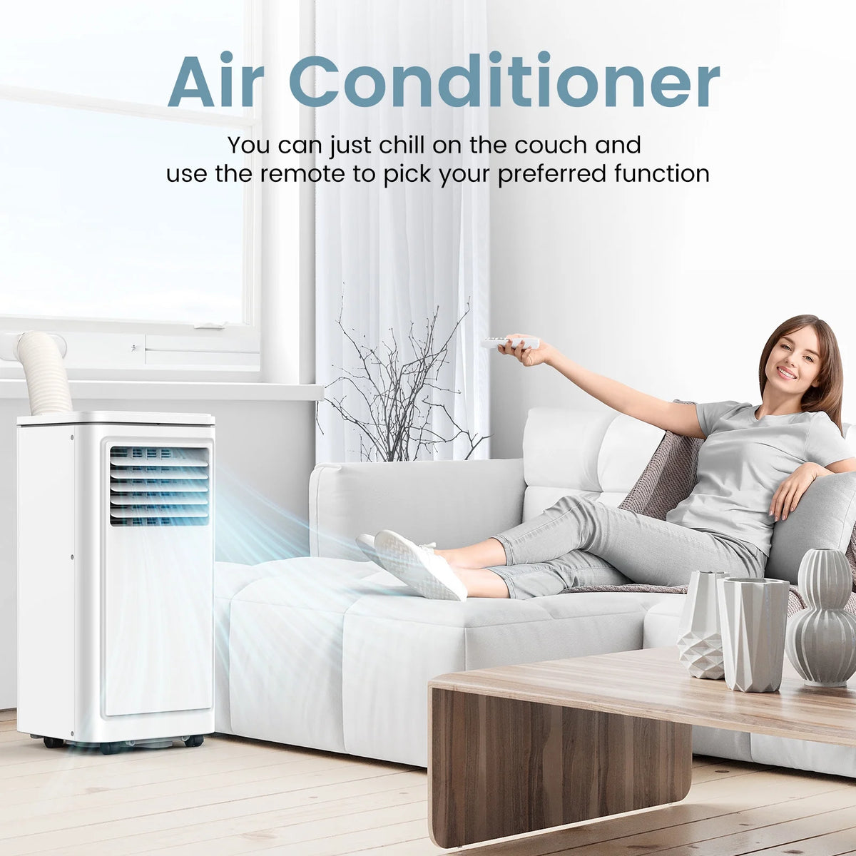 5000BTU Portable Air Conditioner with Remote, Dehumidifier & Fan Z5229