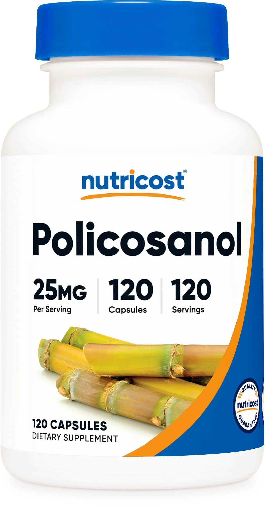 Policosanol 25mg 120 Capsules Gluten Free Vegetarian O73474