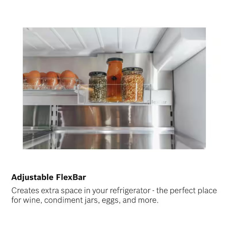 36 in. 21 cu ft Smart Counter Depth French Door Bottom Freezer Refrigerator in Stainless Steel C437